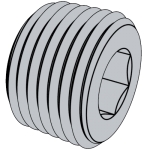 DIN 906-2012 內凹槽套筒管塞 - 錐形螺紋