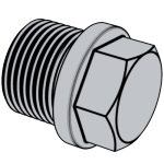 DIN 910-2012 帶肩的外六角螺旋塞.重載圓柱螺紋 （標準型）