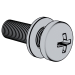 GB /T9074.1-2002 螺栓或螺釘和平墊圈組合件
