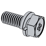 GB 9074.12-1988 十字槽凹穴六角头螺栓和弹簧垫圈组合件
