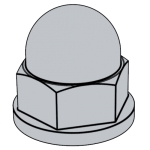  42-1987 (A型和B型)盖形螺母