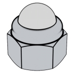 DIN 986-2000 非金属嵌件六角盖形螺母