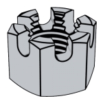 DIN (-1)935-1987 六角開槽螺母 - 米制粗牙和細牙螺紋，產品等級A級和B級