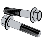  (S)1665-1998 带法兰缘的六角头螺栓，重型系列 标准型